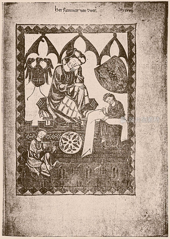 Reinmar von Zweter(也拼写为Reymar von Zwetel, Reymar von Zweten, R?mer von Zwickau, Ehrenbote，[1]出生于1200年左右的zeeutern，今天被称为Ubstadt-Weiher，德国;死于1248年)是中古高地德国诗人Spruchdichtung